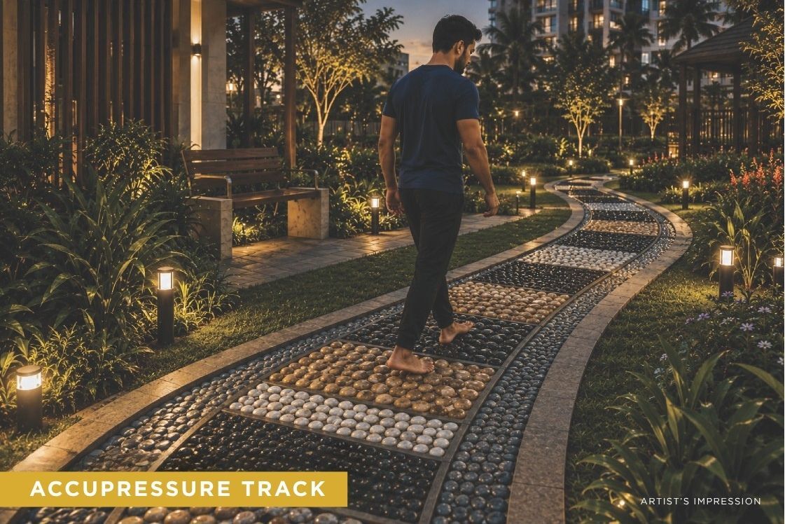 Acupressure track at Advent Deepak (One West)