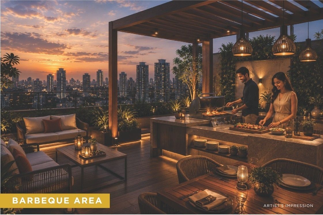 Barbeque Area at Advent Deepak