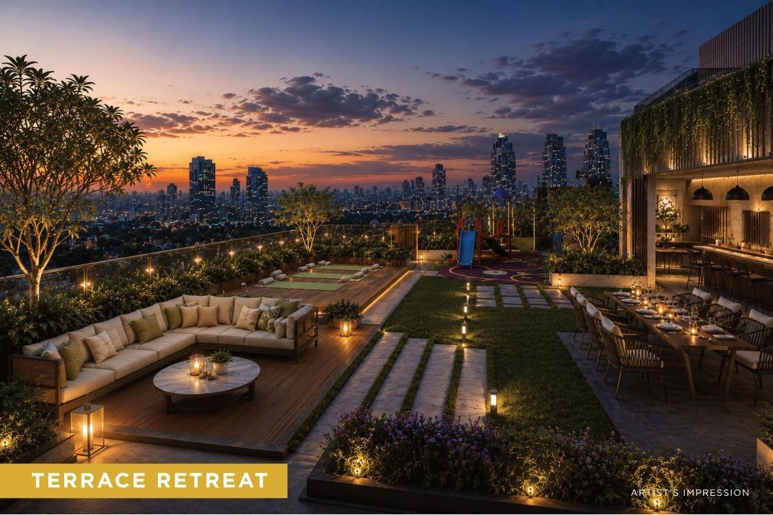 Terrace Retreat at Advent Deepak (One West)