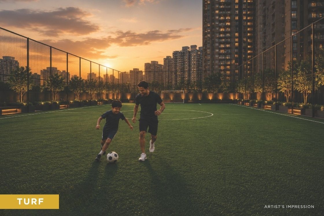 Turf area at Advent Deepak (One West)